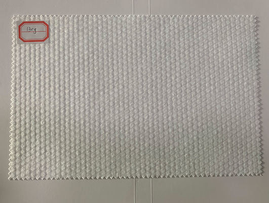 nichtgewebtes Gewebe weißes Kreuz Spunlaced der Perlen-130g des Korn-100%Viscose
