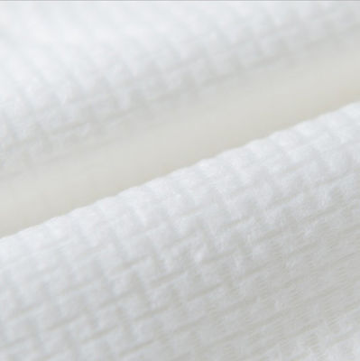 110g nichtgewebtes Baumwollgewebe weißes E-Fkreuz Spunlaced des korn-100%Viscose, nass Wips