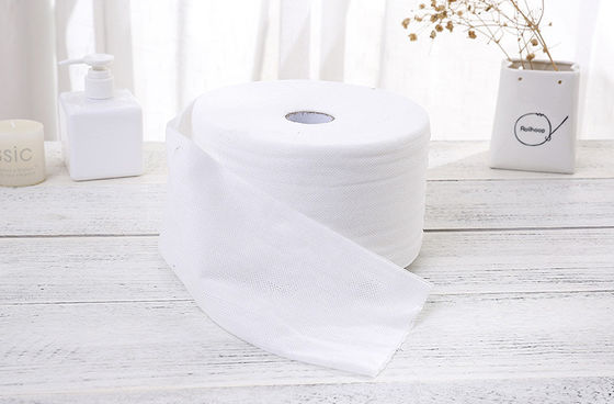 50g weißes 100%Viscose Spunlace nichtgewebter Mesh Cotton Tissue, Gesichtstuch, Feuchtpflegetücher