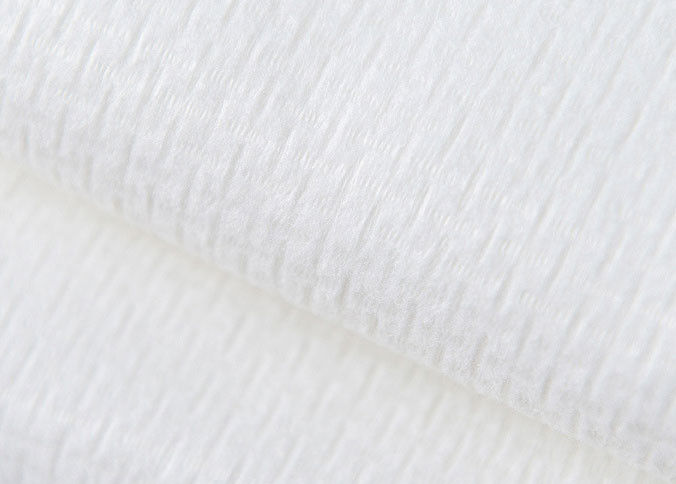 110g nichtgewebtes Baumwollgewebe weißes E-Fkreuz Spunlaced des korn-100%Viscose, nass Wips